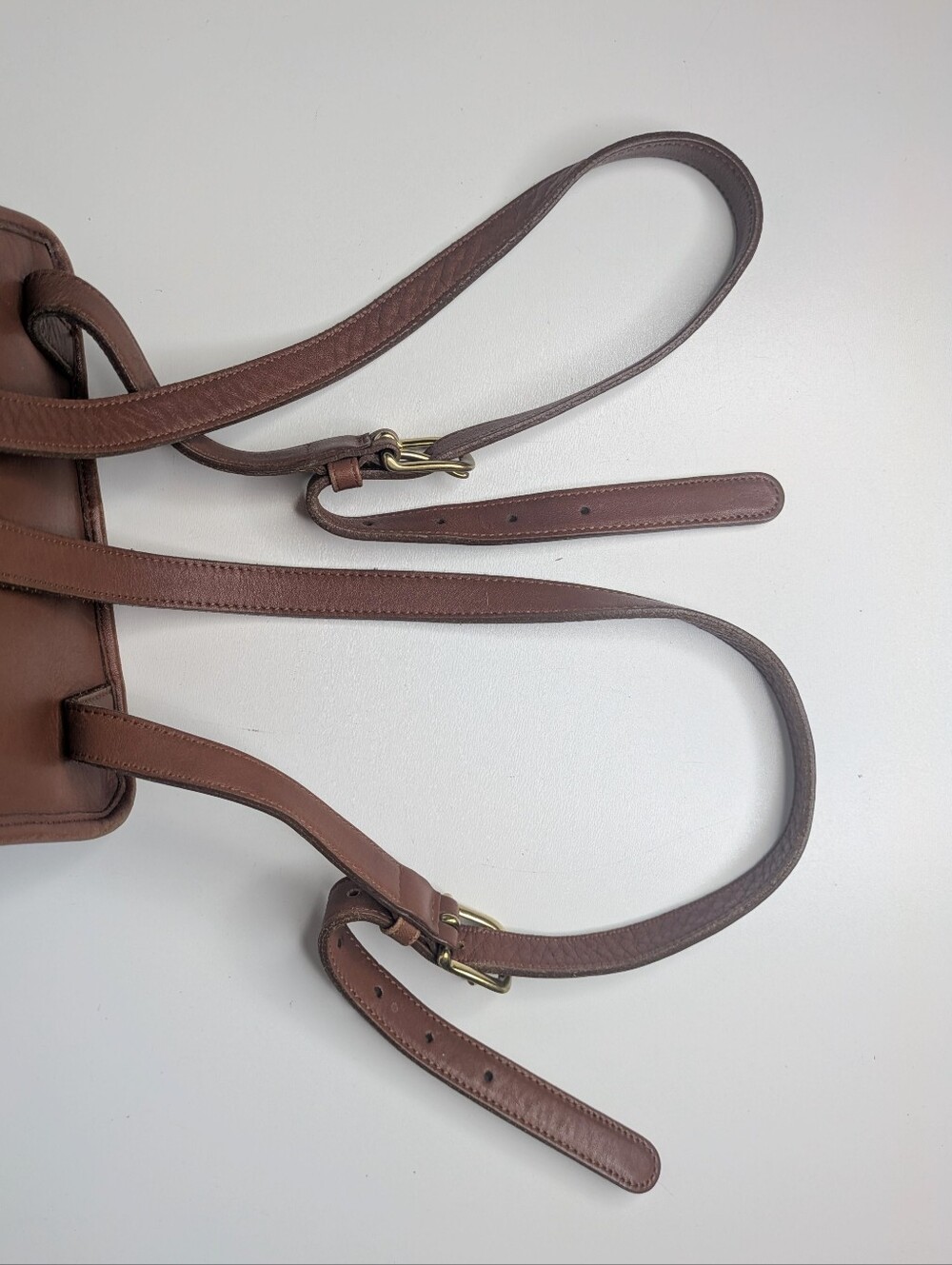 Vintage Coach Leather Backpack Tan Brown - Picture 14 of 14